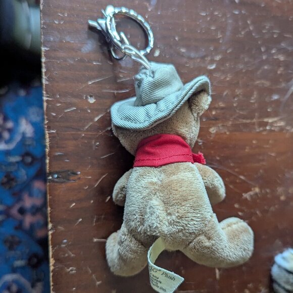 JAAG Bear Ranger Plush Teddy Vintage Park Purse Bag Charm Keychain Eyeglasses - Picture 4 of 6